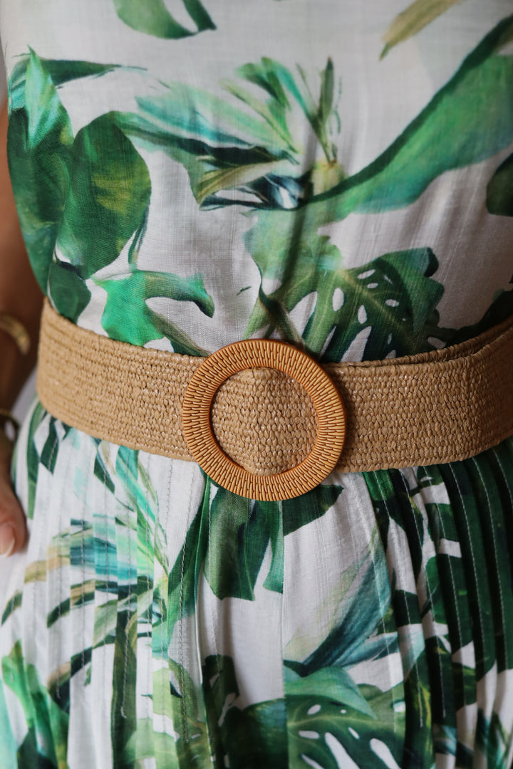 Raffia Round Belt - 2 Colors
