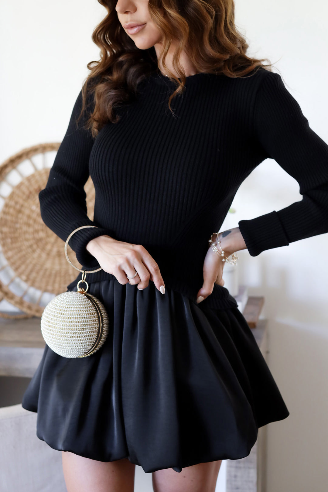 Minna Sweater Bubble Mini Dress