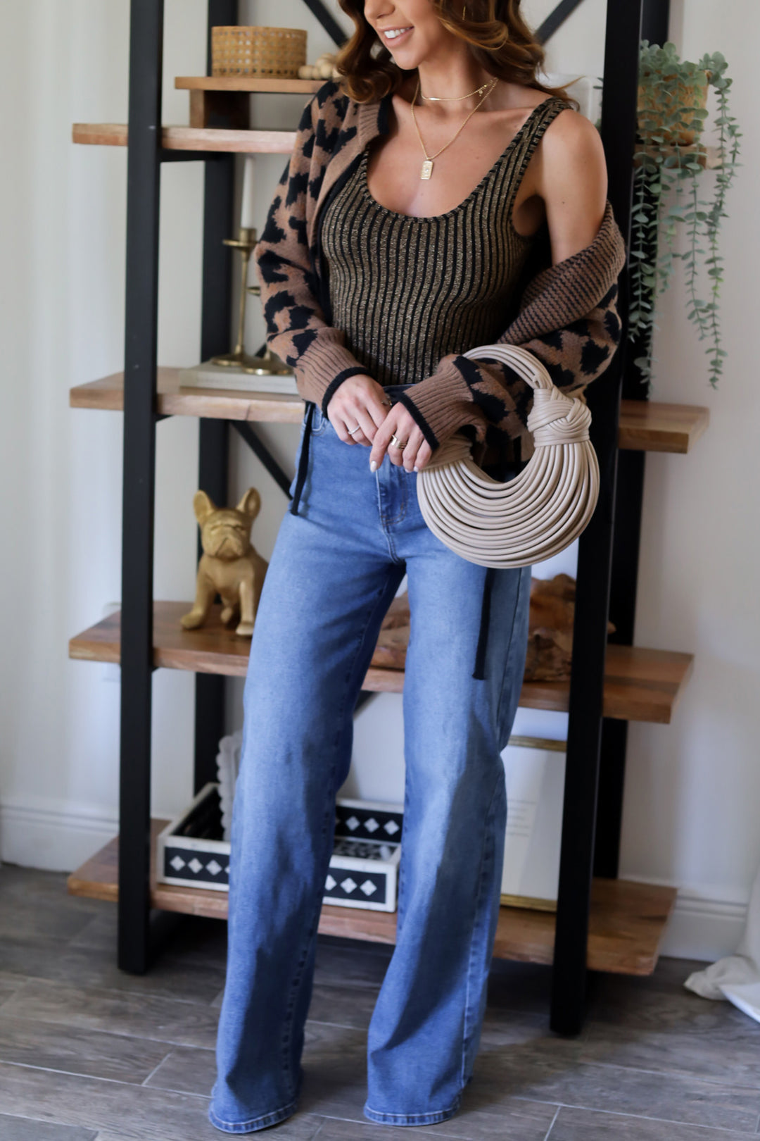 Cindy Leopard Cardi