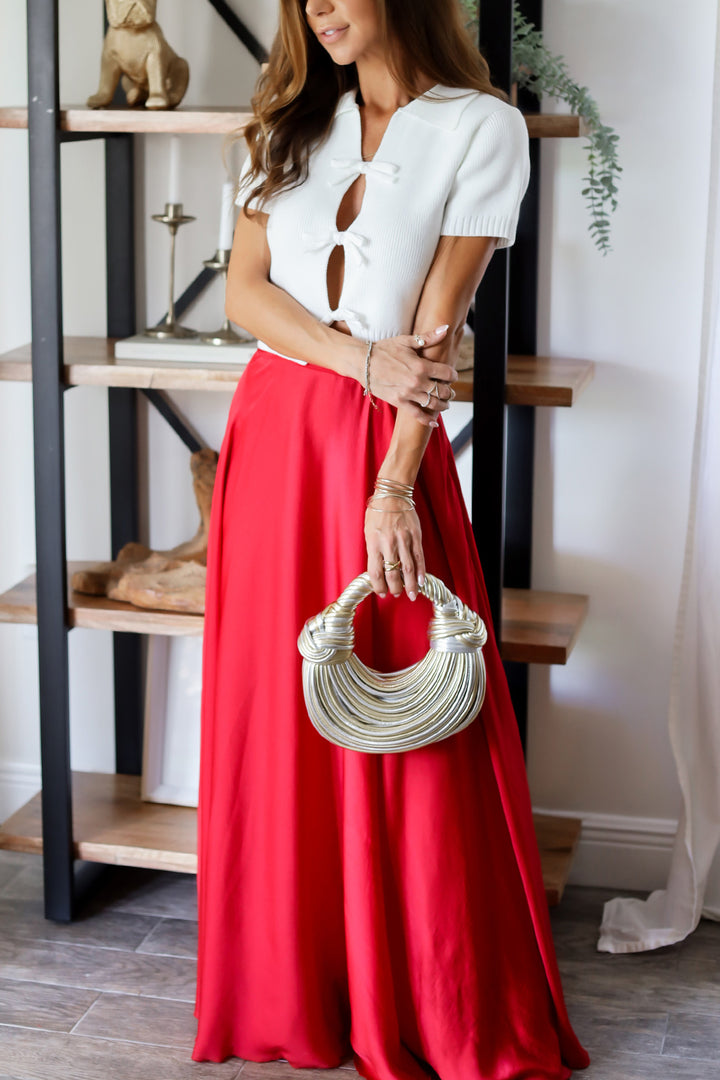 Harper Knit Bow Top- 2 Colors