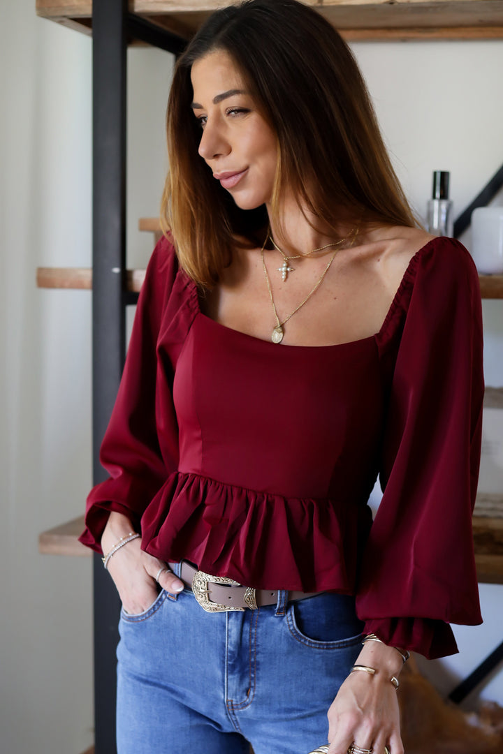 Bailey Lace Up Top
