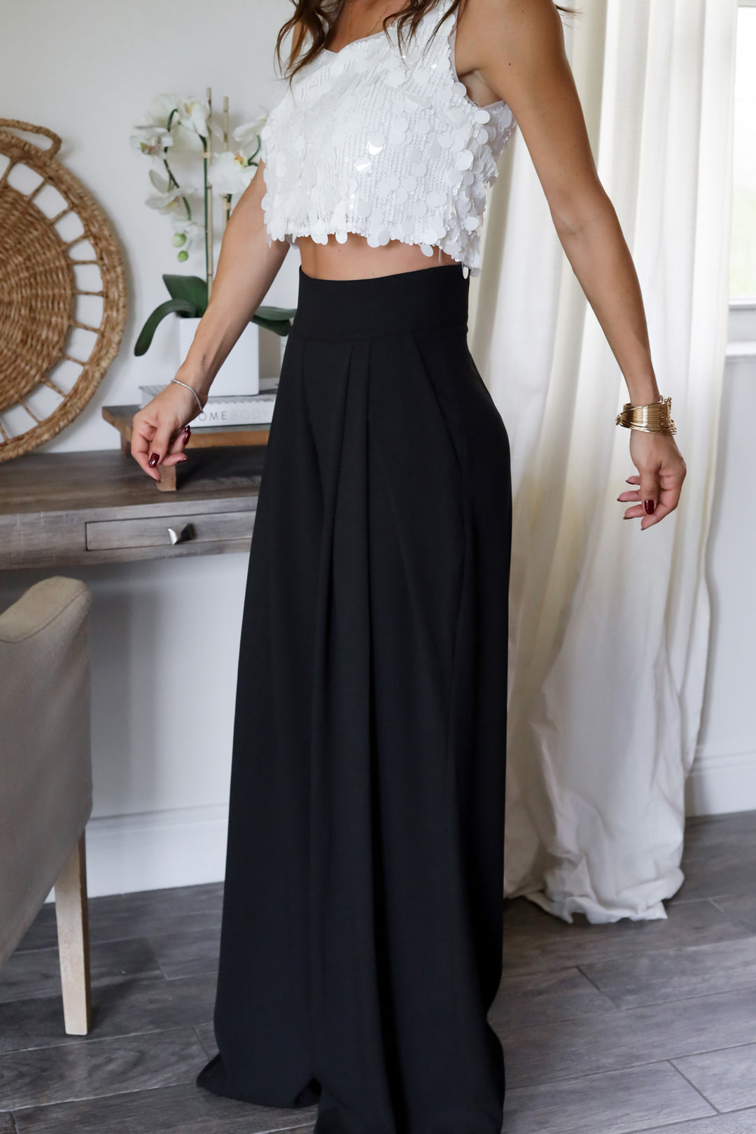 The Chloe  Palazzo Pants-Black