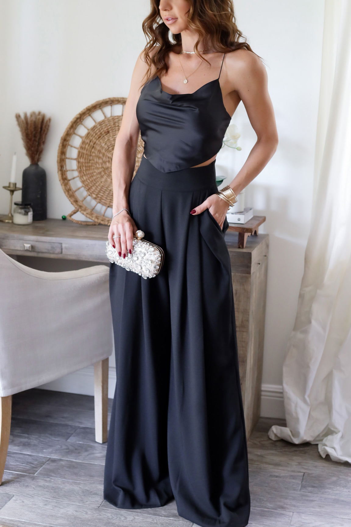 The Chloe Palazzo Pants- 3 colors – OHM BOUTIQUE