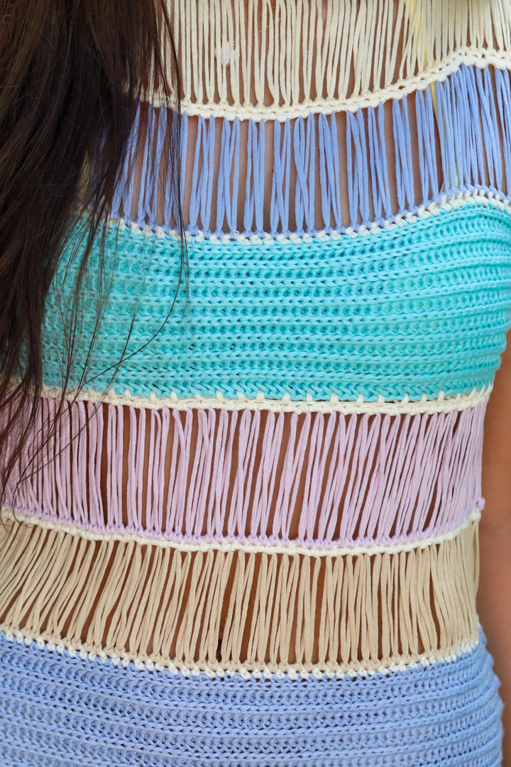 Cabana Fringe Knit Coverup