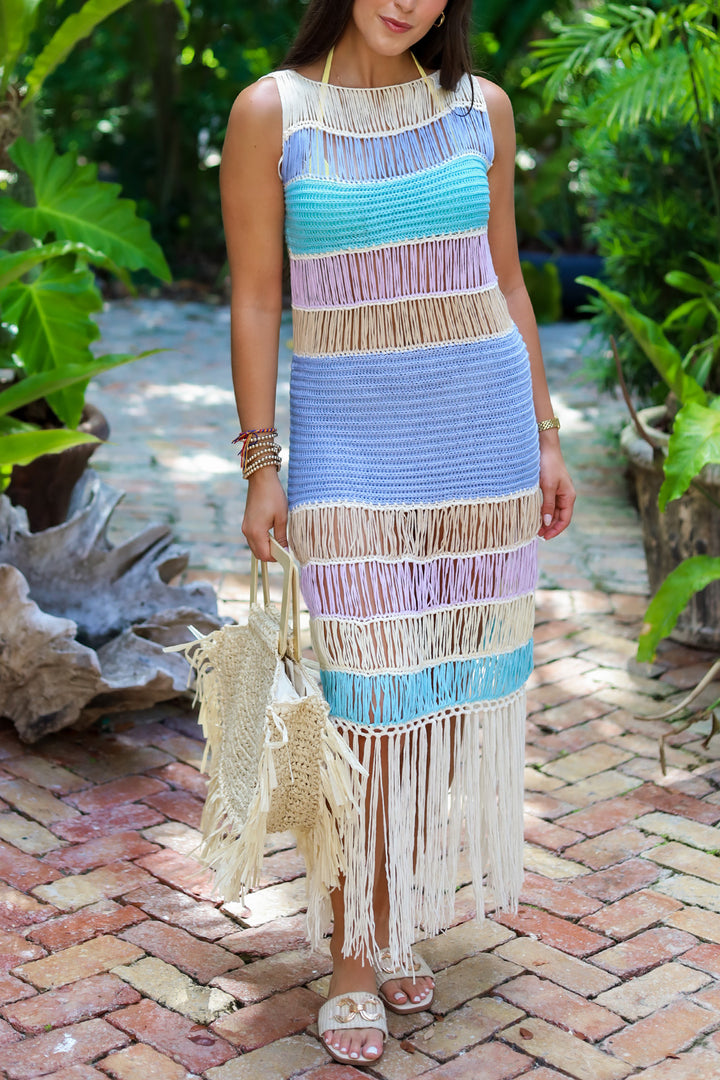 Cabana Fringe Knit Coverup