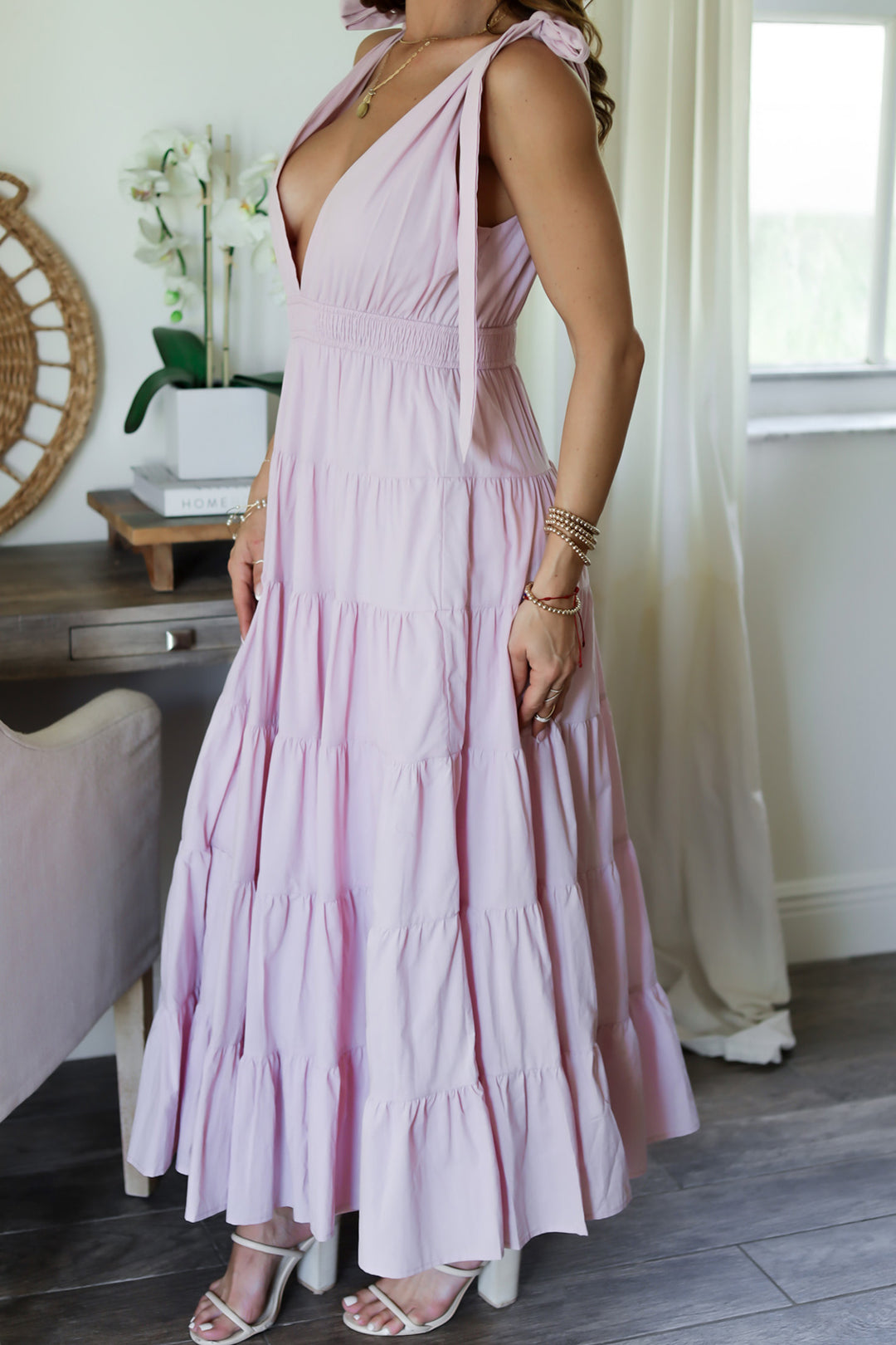 Catalina Maxi Dress- Powder Pink