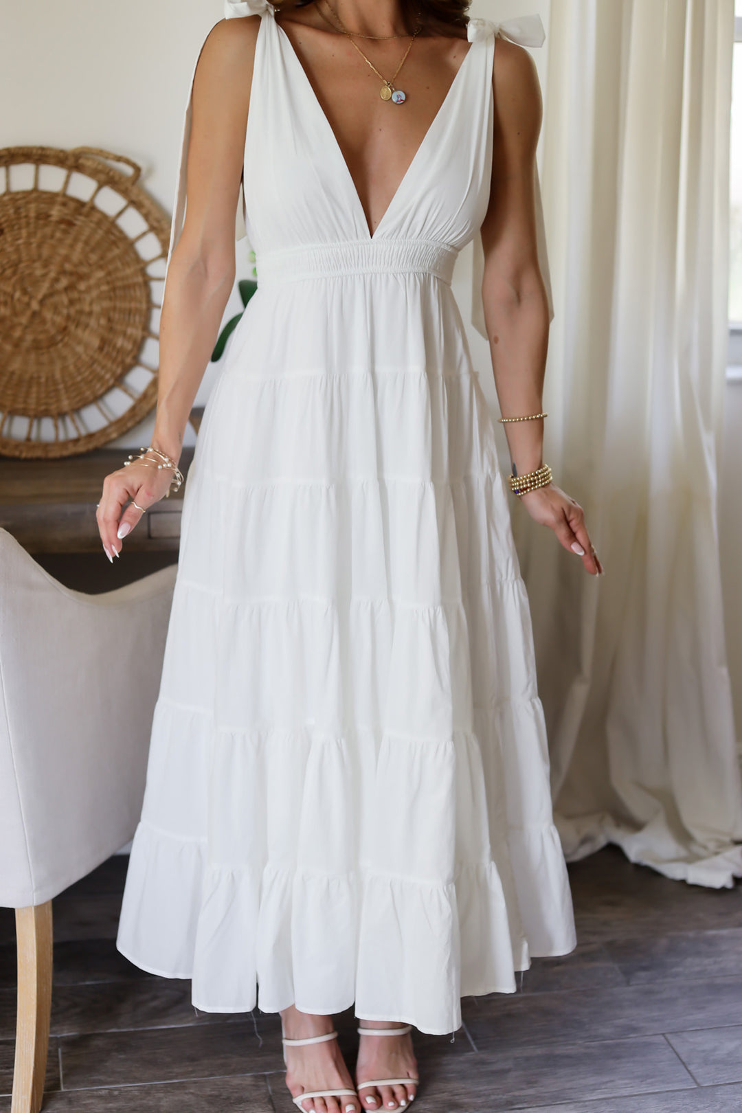 Catalina Maxi Dress- Off White