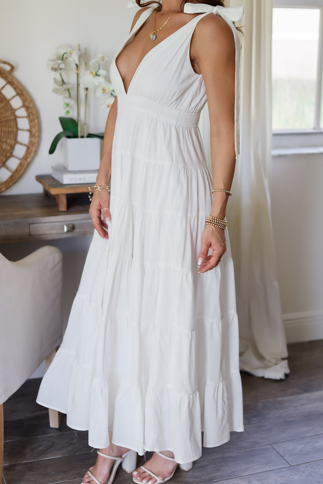 Catalina Maxi Dress- Off White