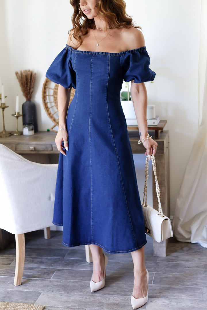 Meadow Denim Midi