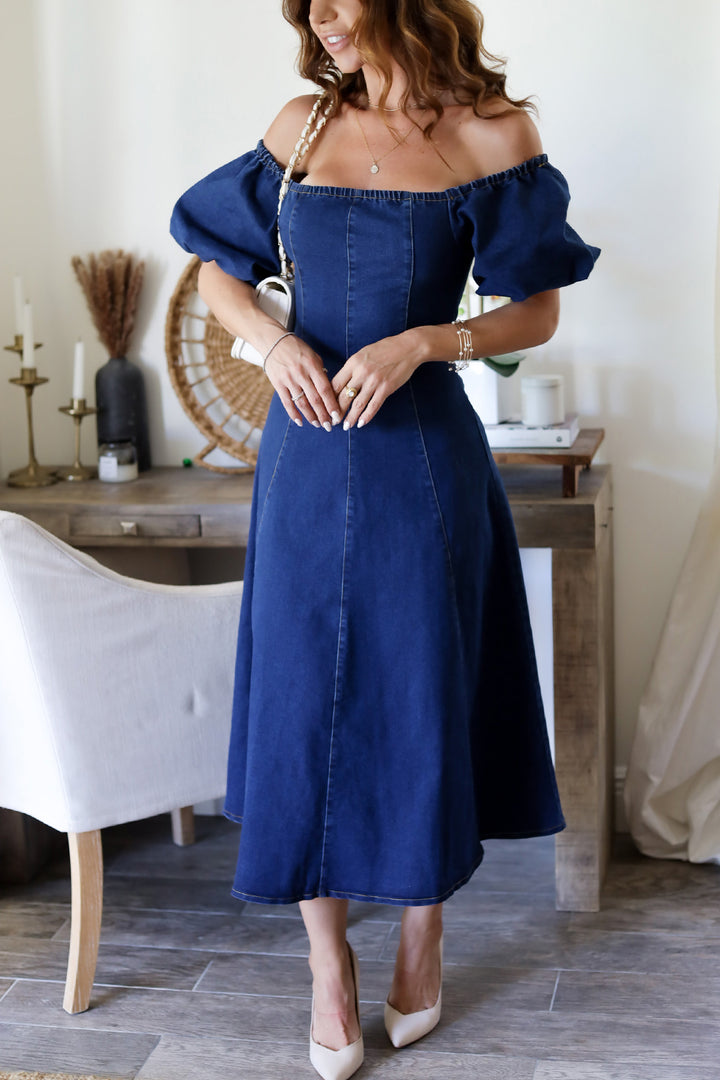 Meadow Denim Midi