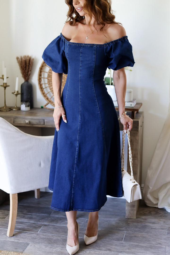 Meadow Denim Midi