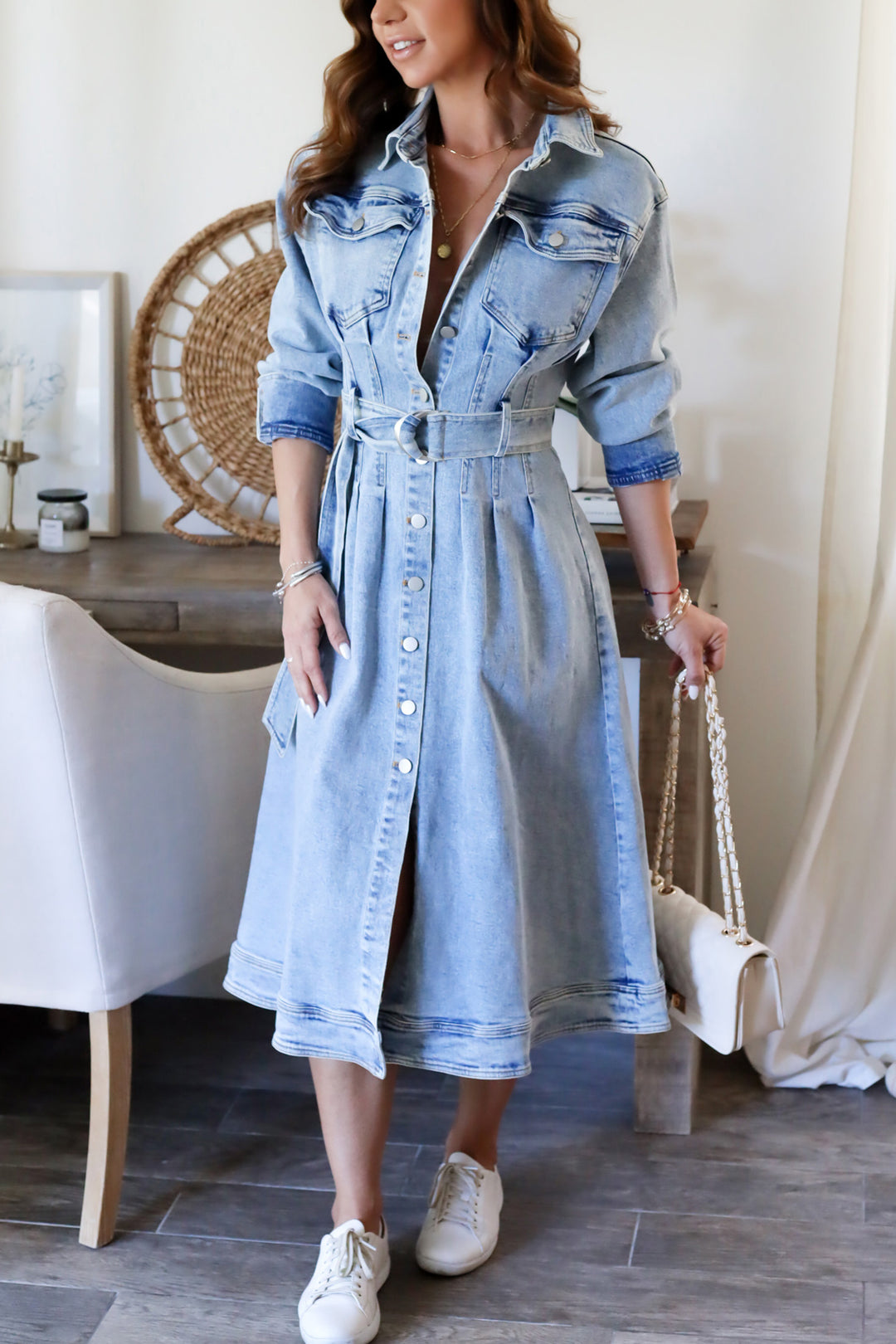 Beatriz Denim Midi Dress