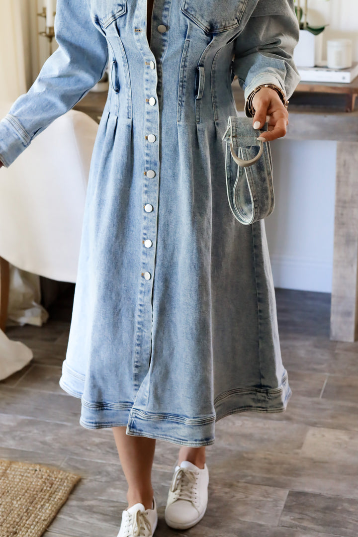 Beatriz Denim Midi Dress