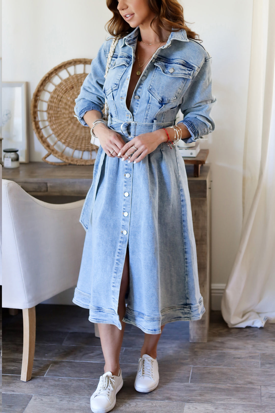 Beatriz Denim Midi Dress