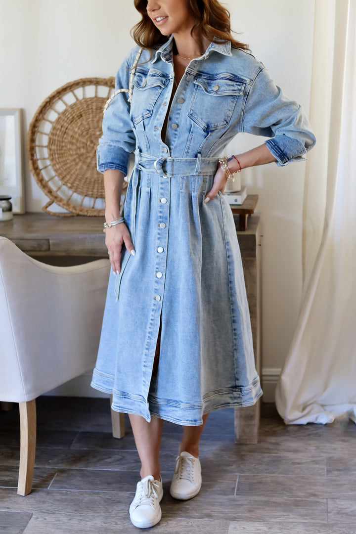 Beatriz Denim Midi Dress