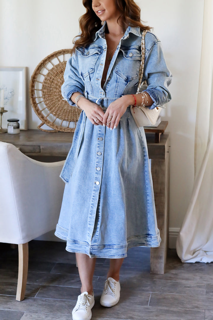 Beatriz Denim Midi Dress