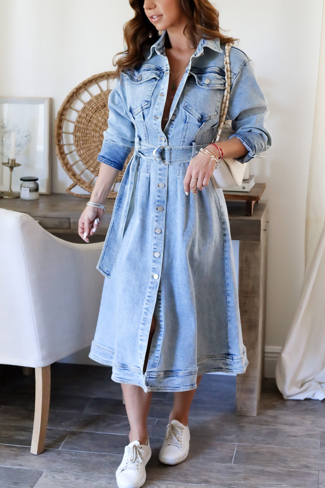 Beatriz Denim Midi Dress