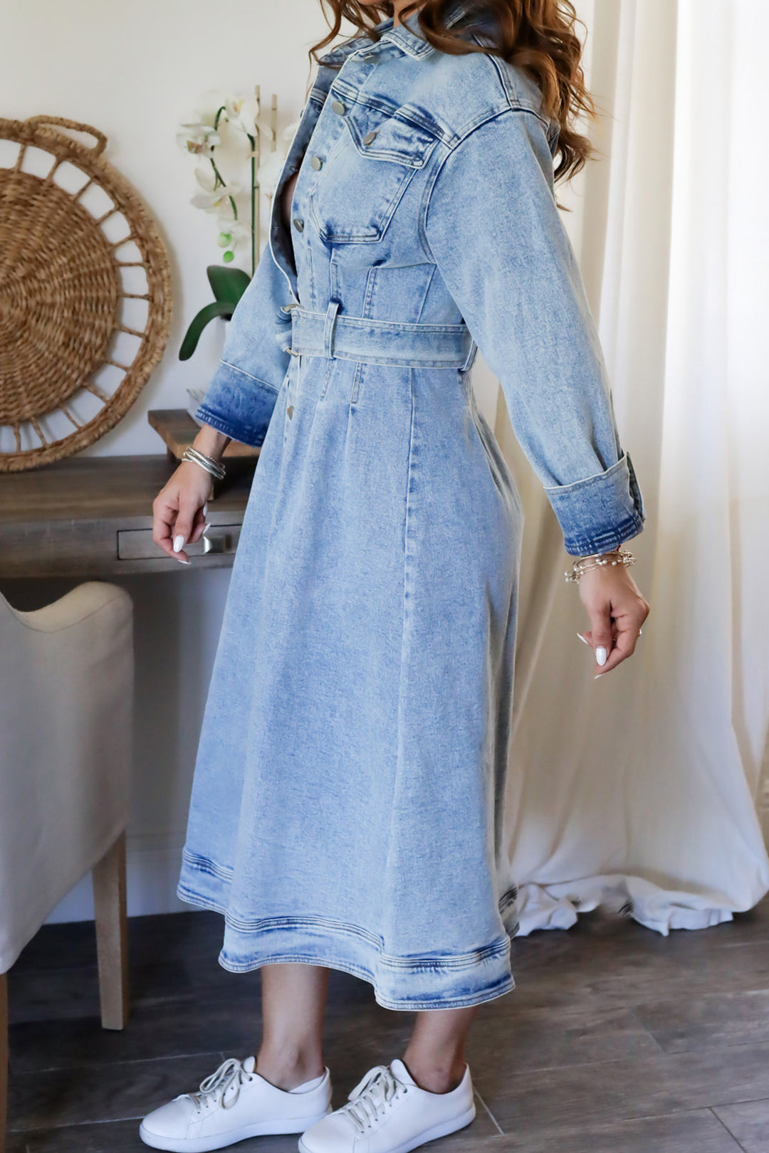 Beatriz Denim Midi Dress