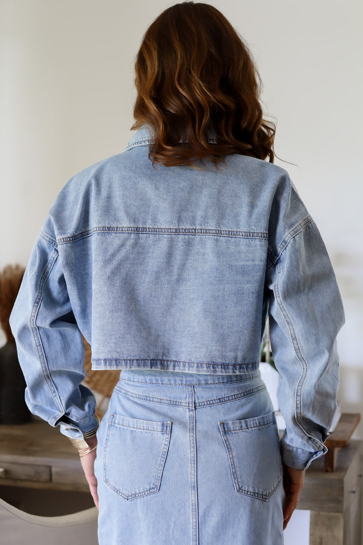 Dakota Denim Jacket & Midi Skirt Set