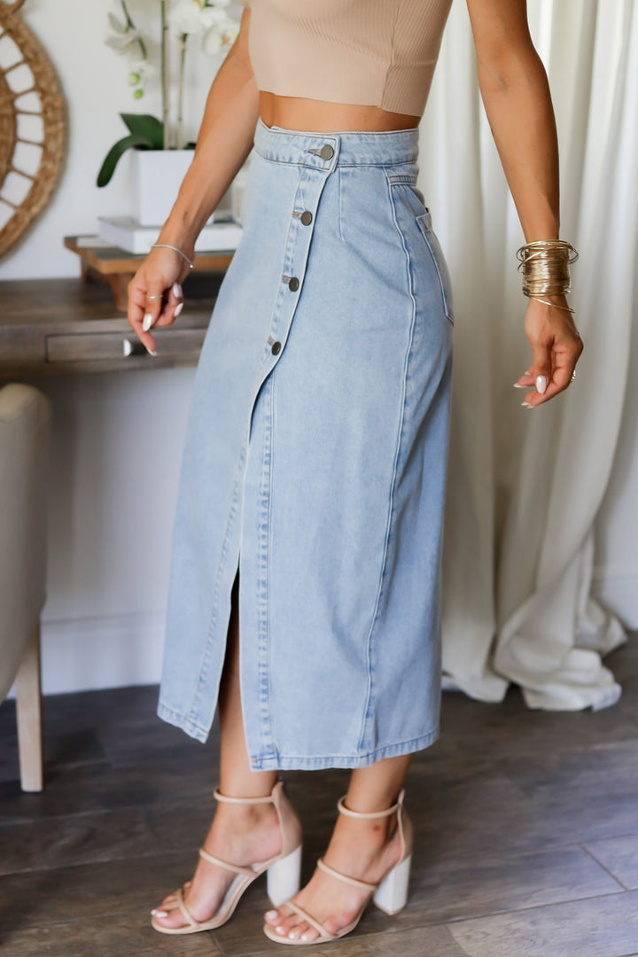 Dakota Denim Jacket & Midi Skirt Set