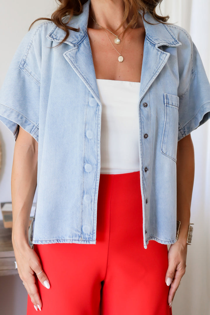 Ellie Denim Blouse