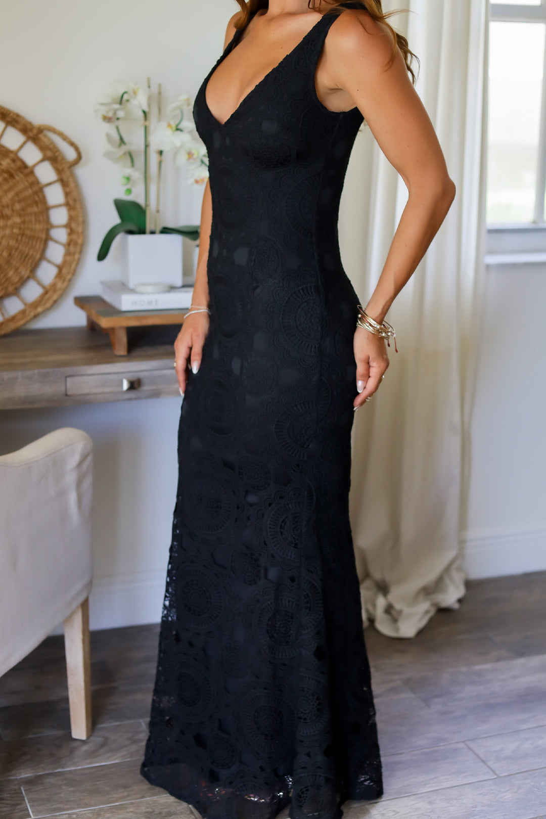 Amora Crochet Maxi Dress- 3 Colors