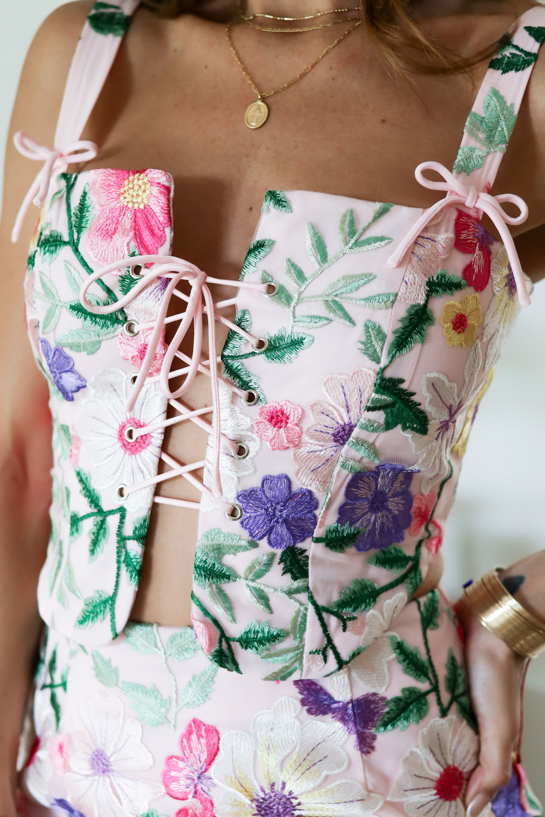 Mimosa Floral Corset Top