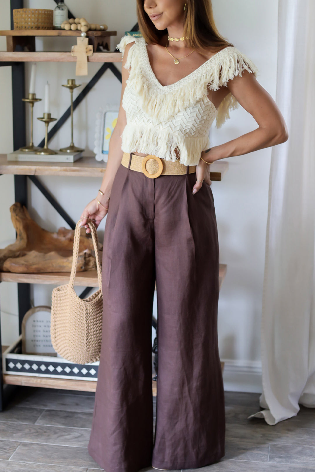 Solei Fringe Top