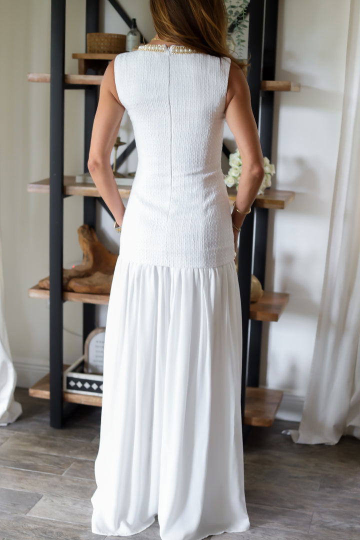 Emilia Tweed Maxi Dress