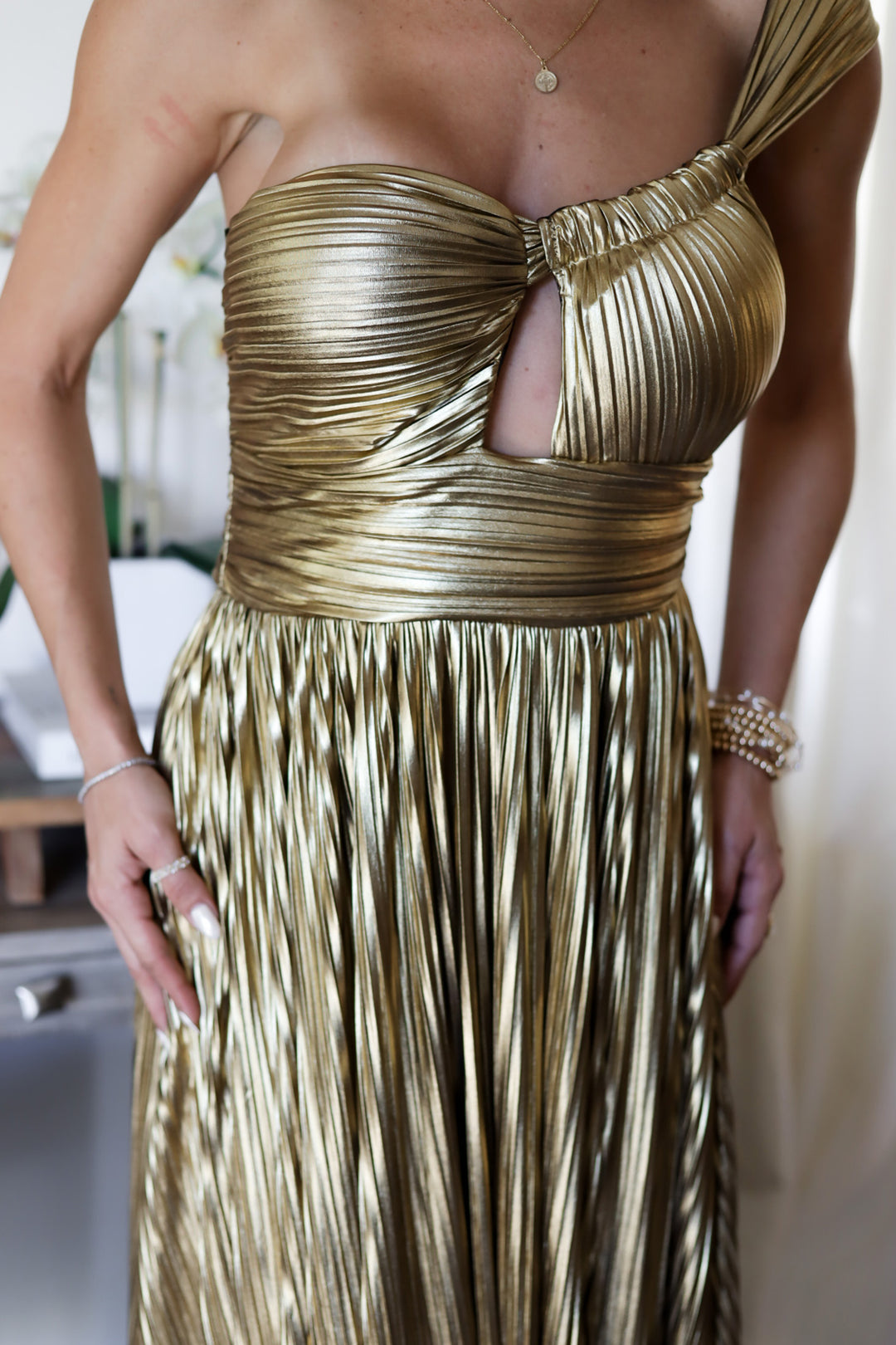 Vera Metallic Gown