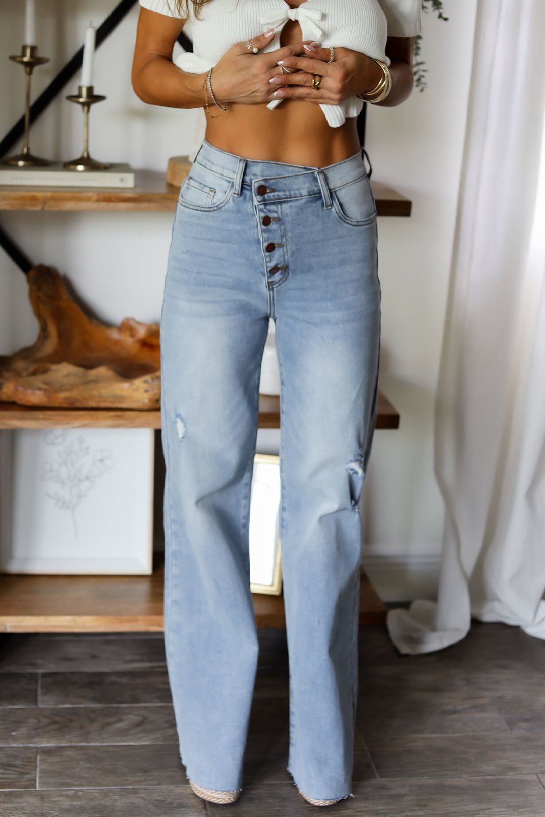 Wren Asym. Wide Leg Pants