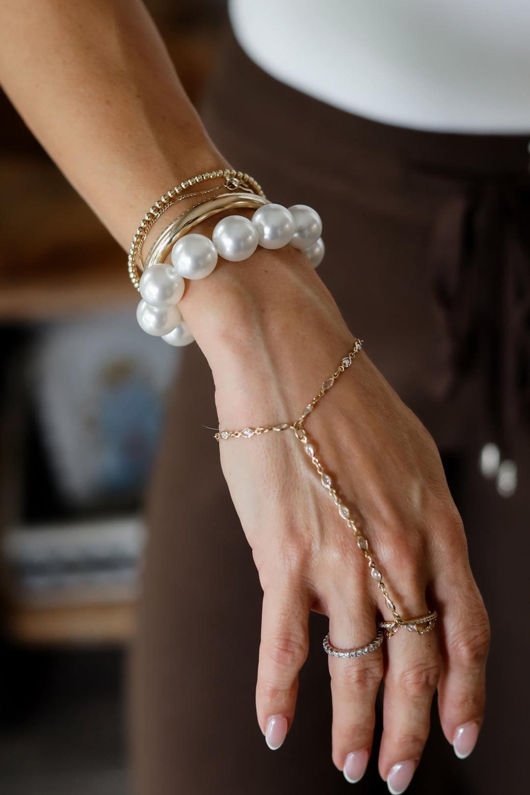 Chunky Pearl Hair Tie