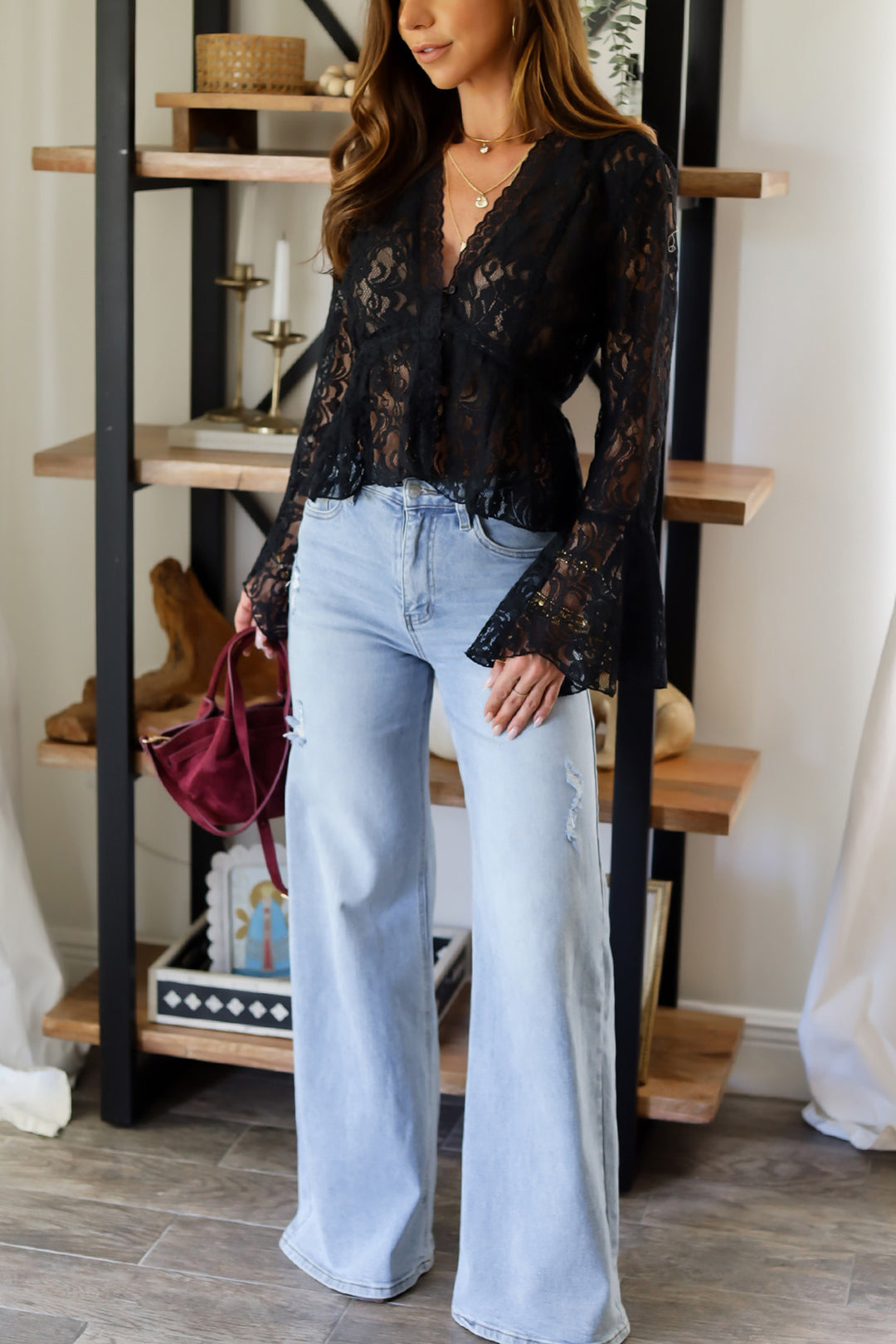 Cindy Lace Top - 2 Colors