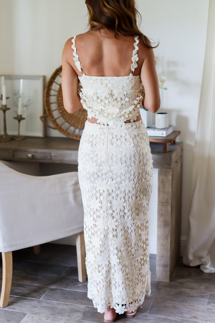 Mae Crochet Maxi Skirt