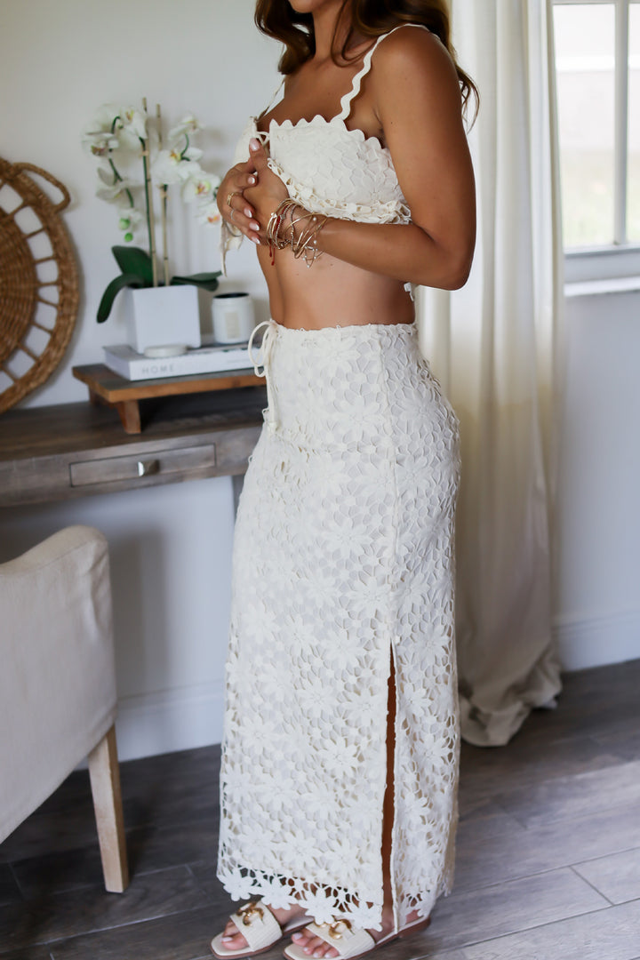 Mae Crochet Maxi Skirt