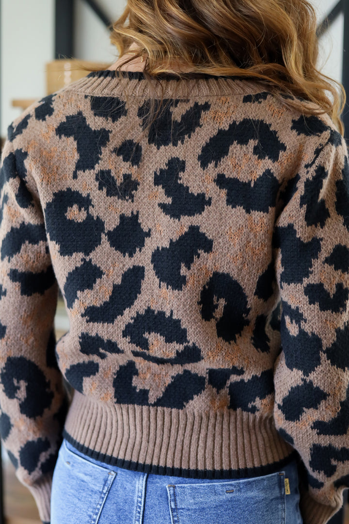 Cindy Leopard Cardi
