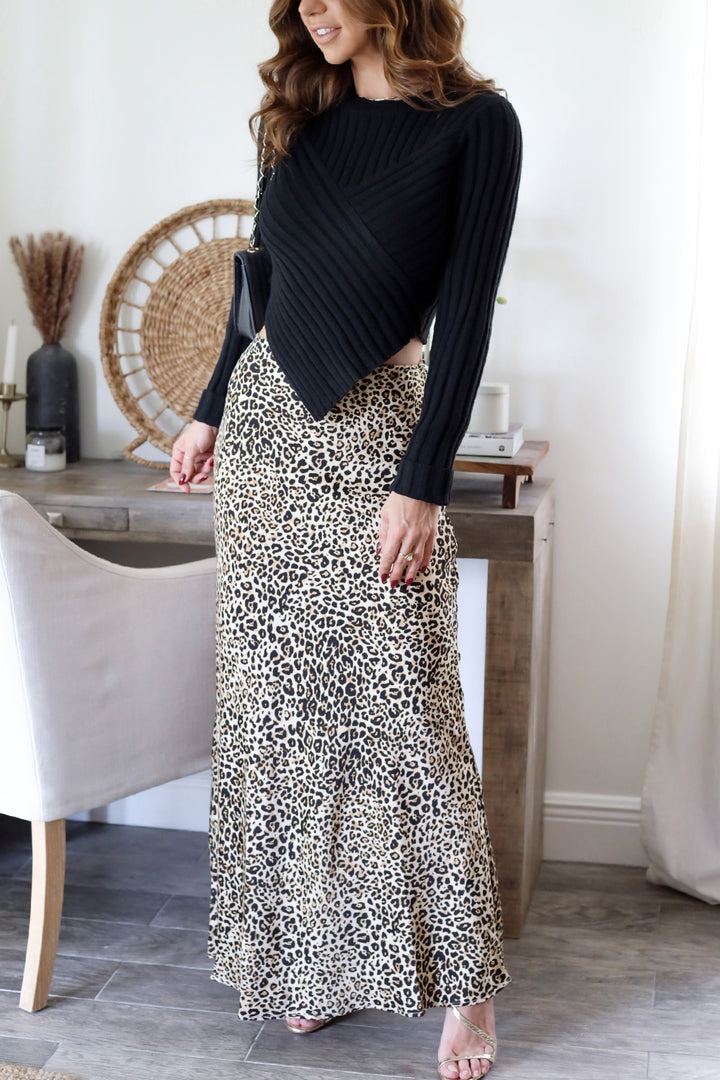 Madison Leopard Skirt