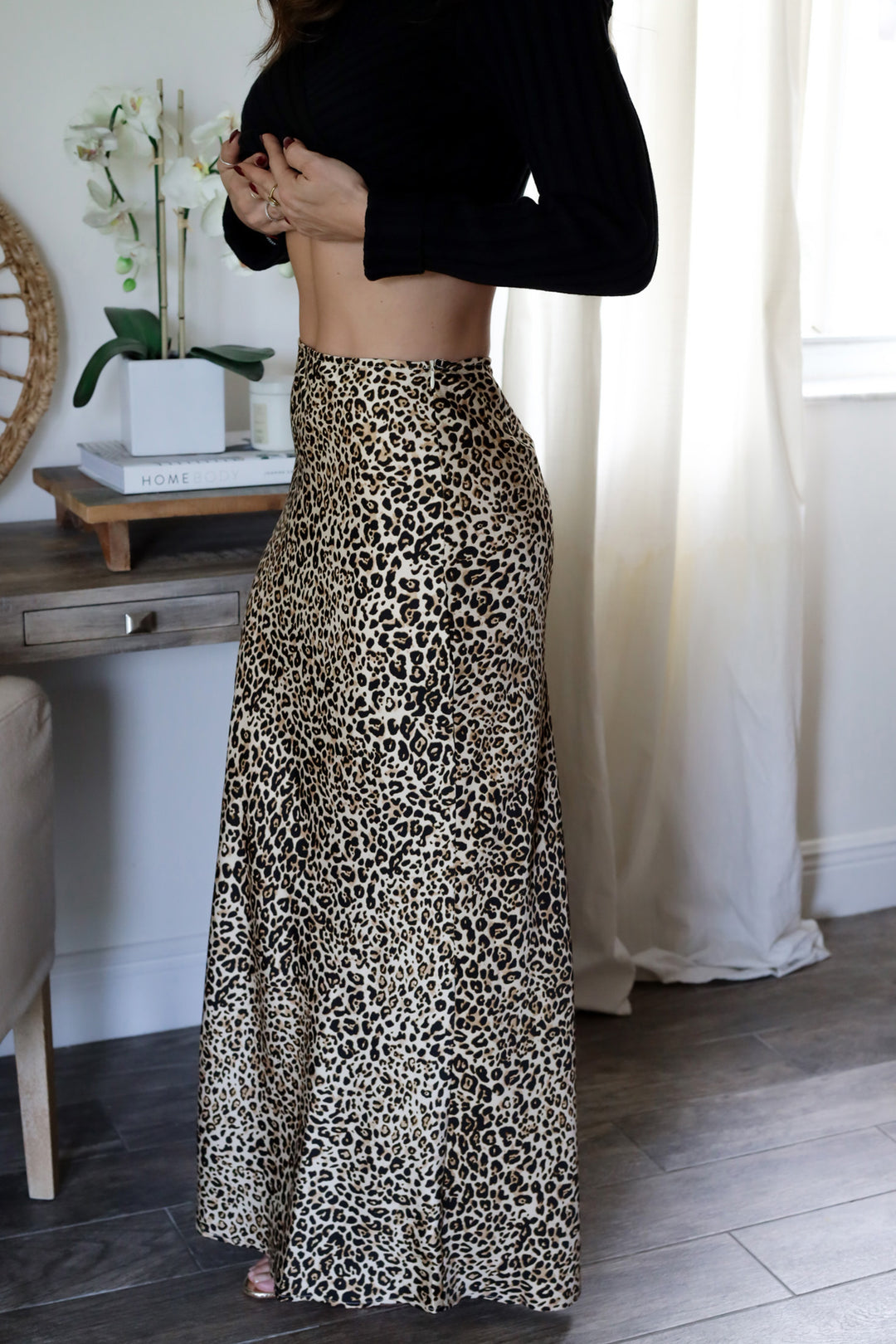 Madison Leopard Skirt