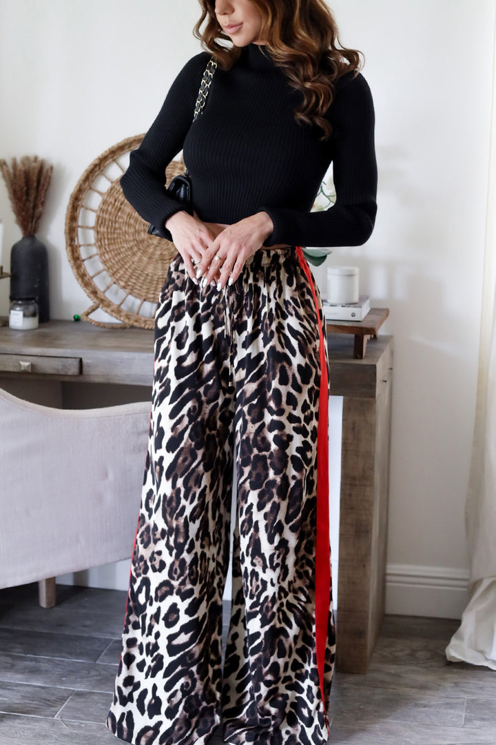 Phoebe Leopard Stripe Pant