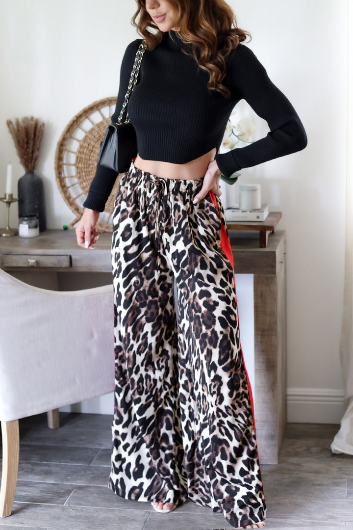 Phoebe Leopard Stripe Pant