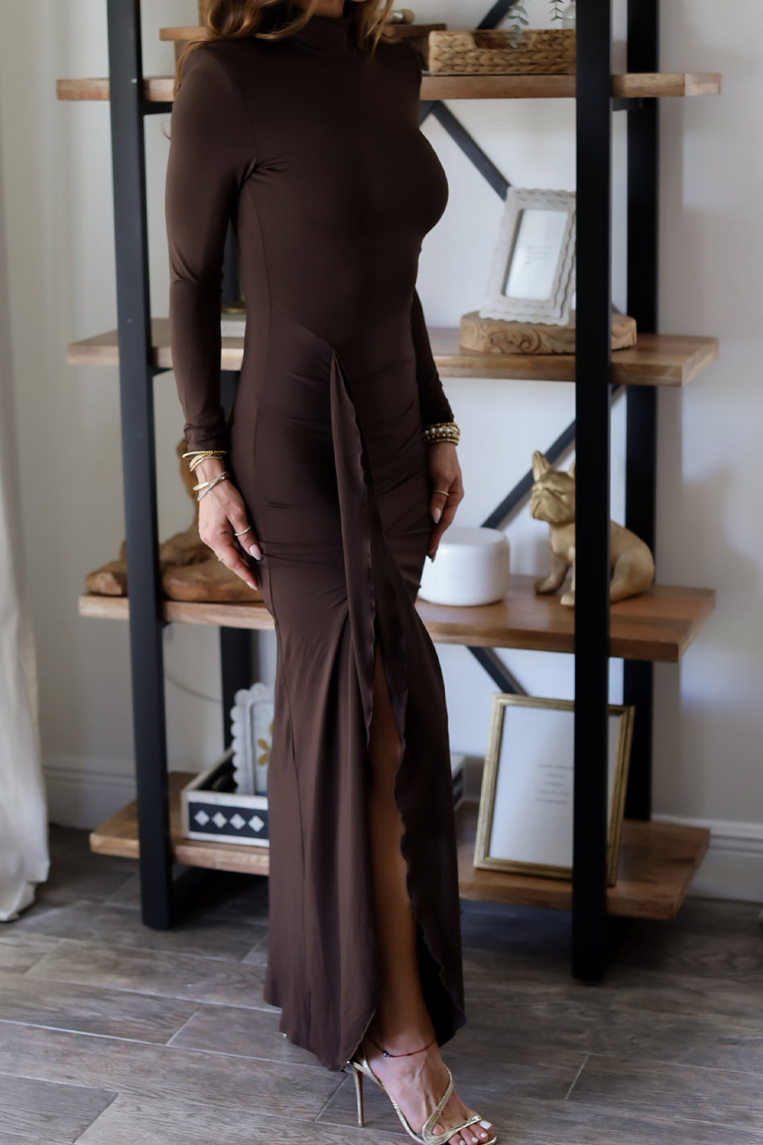 Isabella Mock Neck Gown - 2 Colors