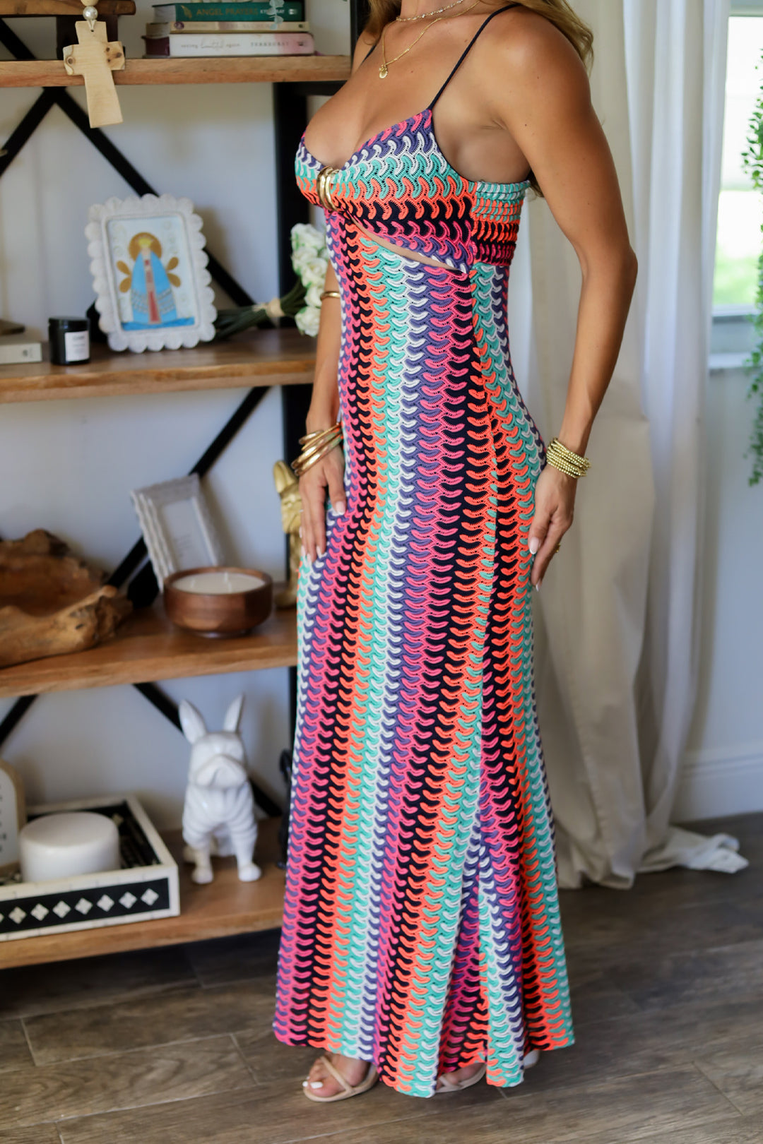Cabo Crochet Maxi - Pink