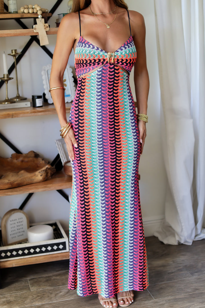 Cabo Crochet Maxi - Pink
