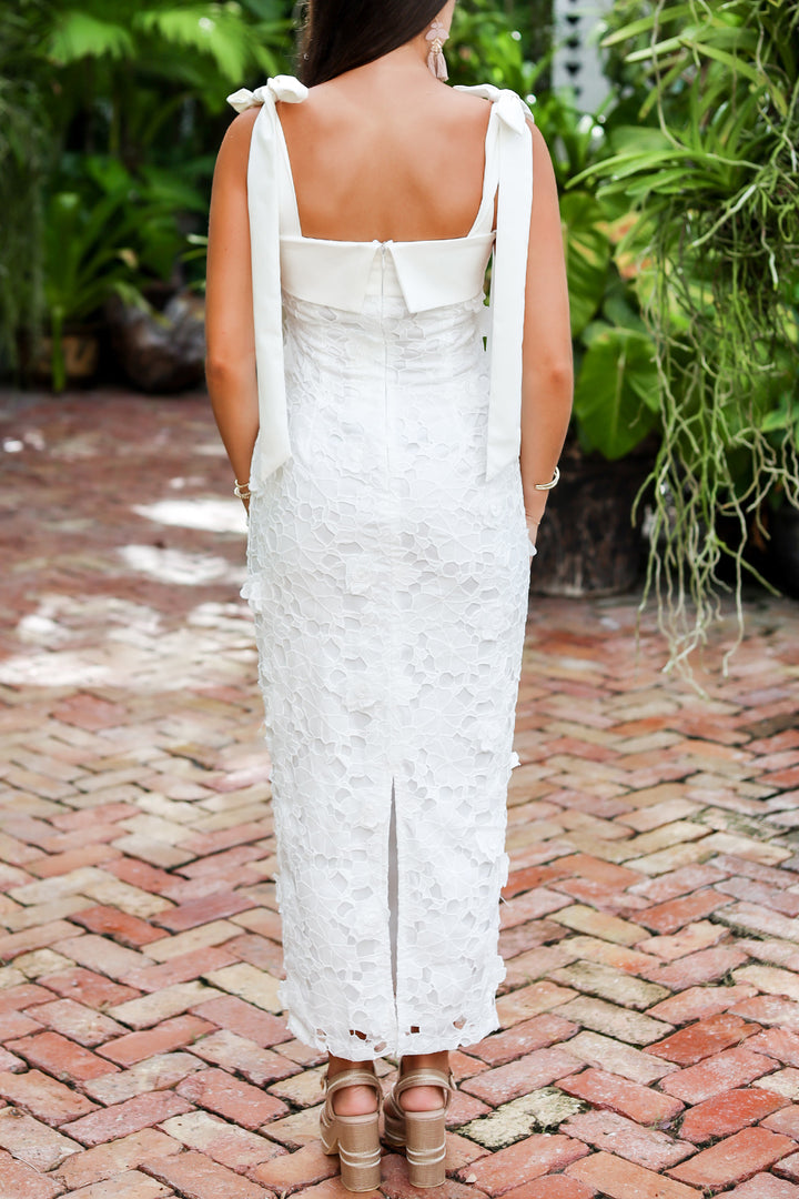 Nicola Appliqué Floral Midi