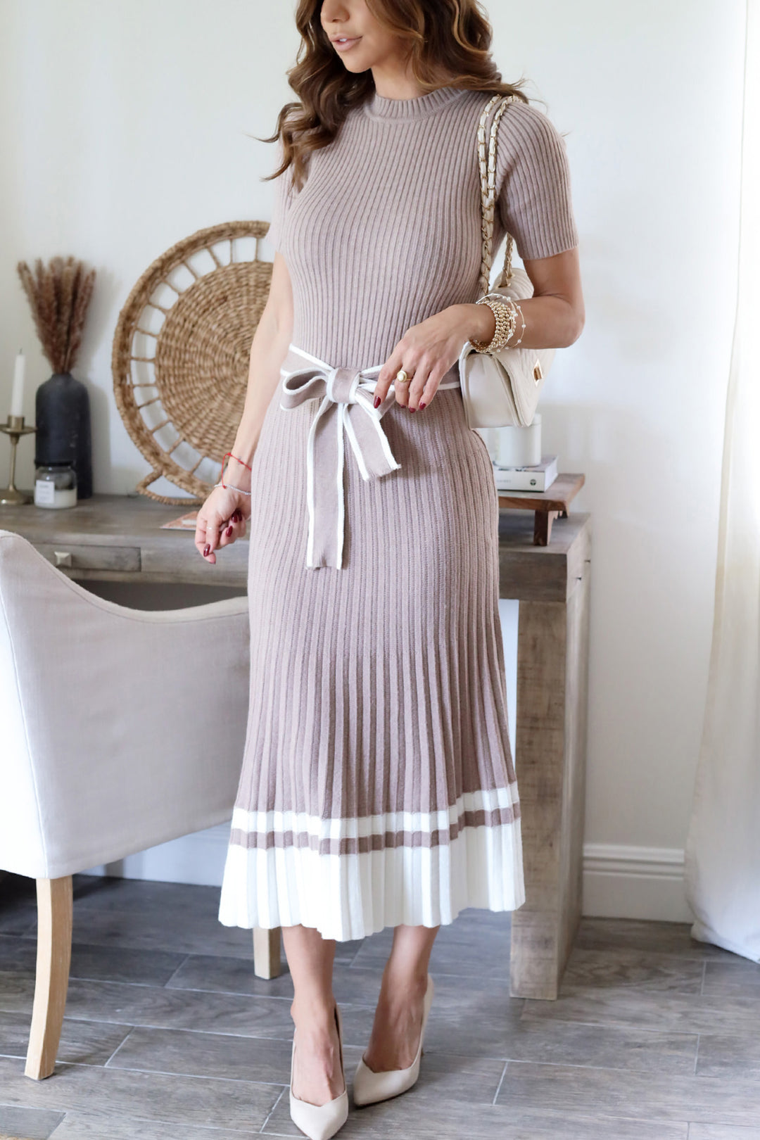 Adeline Knit Midi Dress