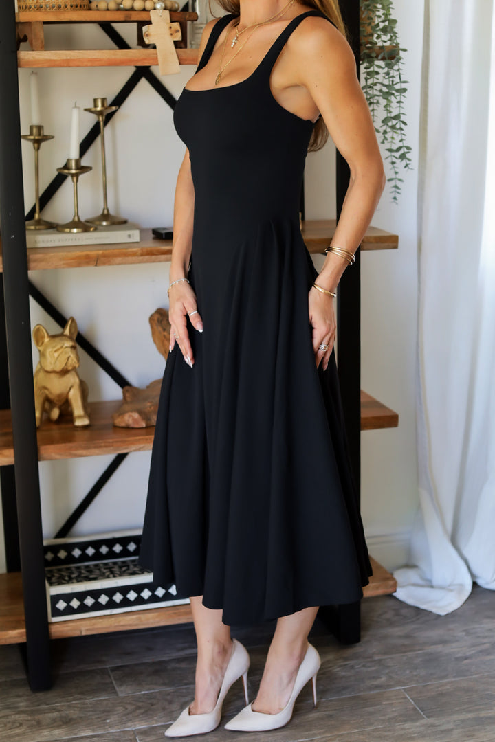 Esme Basque Midi Dress