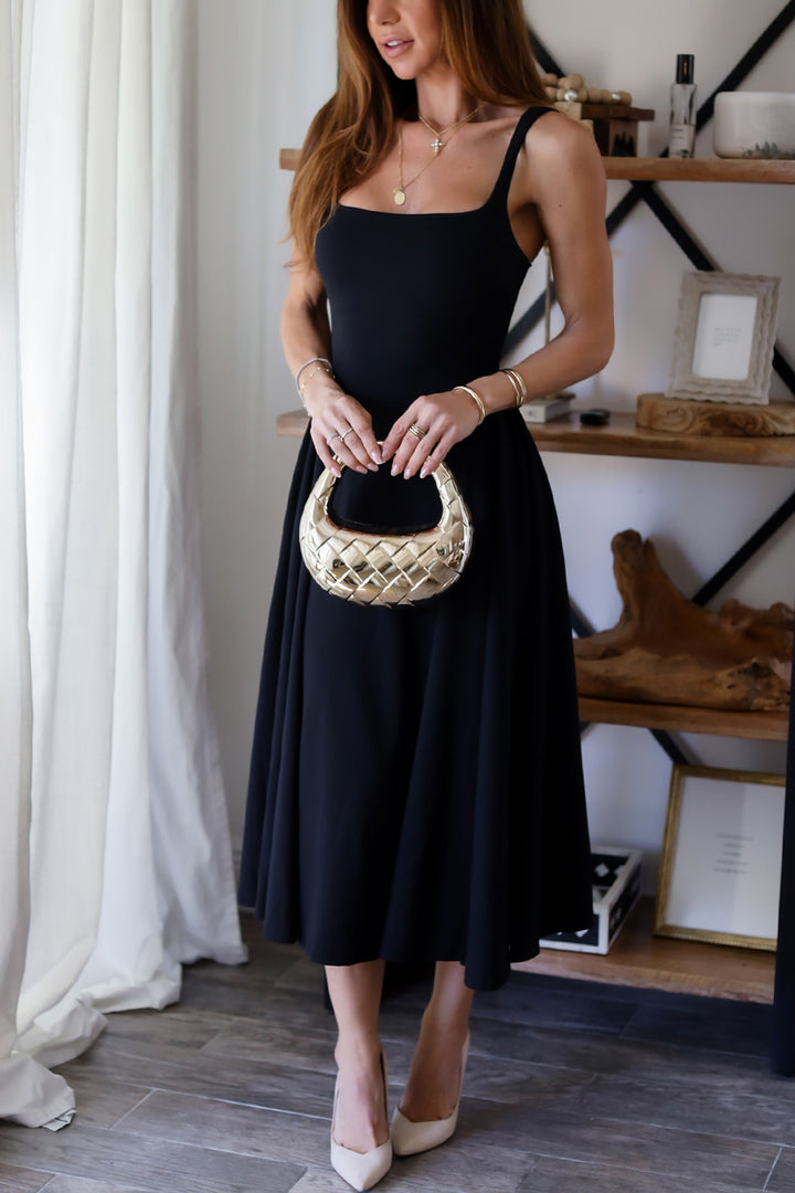 Esme Basque Midi Dress