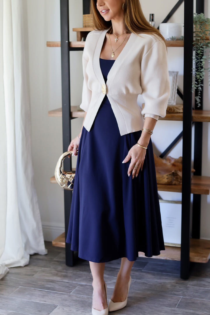 Esme Basque Midi Dress