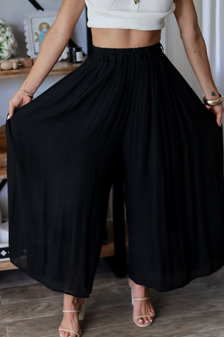 Olivia Cropped Palazzo Pant - 4 colors