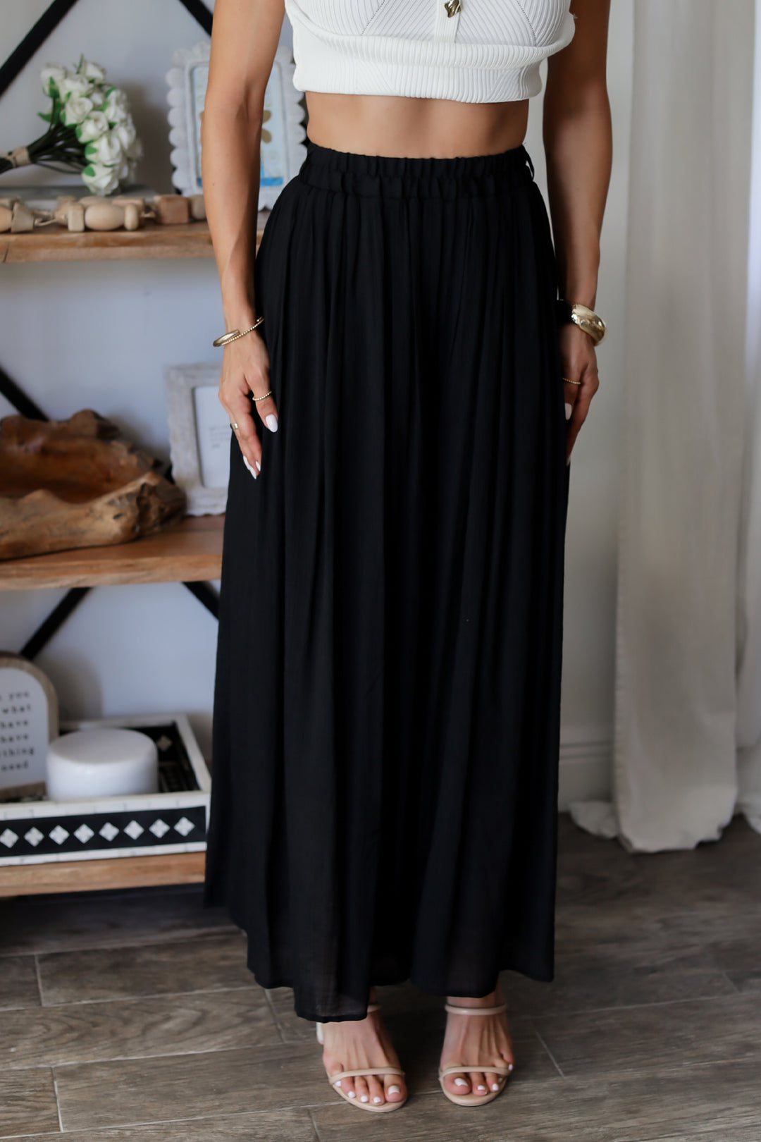 Olivia Cropped Palazzo Pant - 4 colors